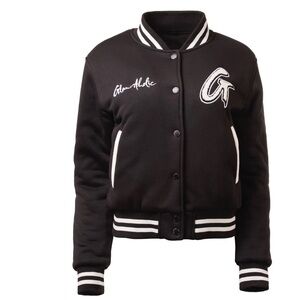 Glamaholic Black Varsity Jacket